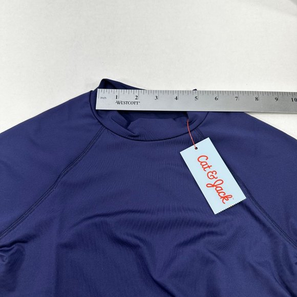 Cat And Jack Boy's Size Medium 8-10 Shirt Long Sleeve Blue New With Tags - Picture 7 of 13